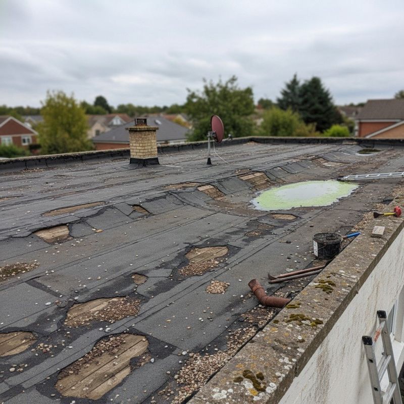 Damaged Roof Repair detail